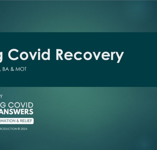 Long Covid Recovery - Zara Dureno Webinar