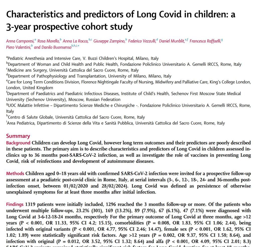 Long COVID kid Research